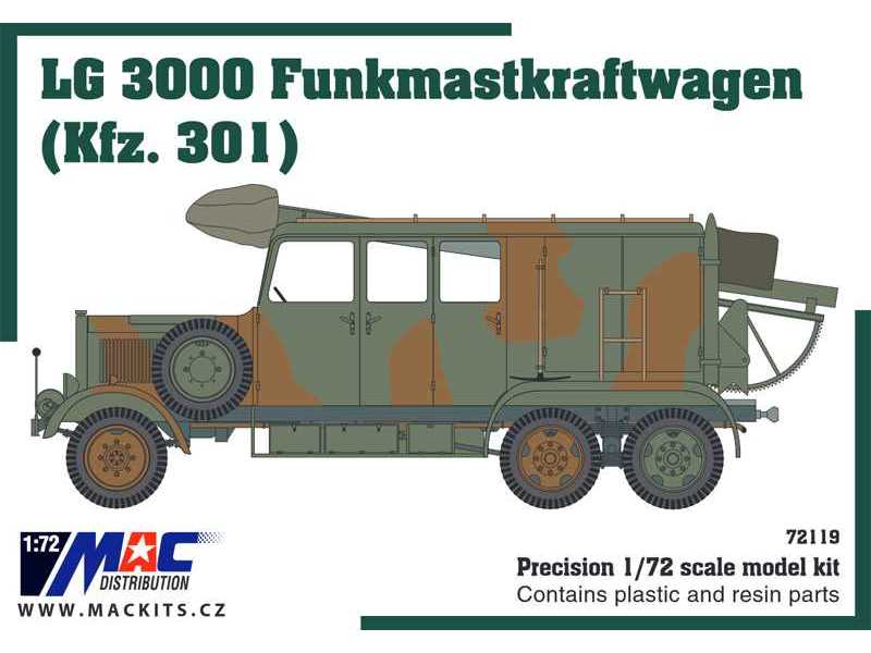 Ciężarówka Mercedes-Benz LG 3000 Funkmastkraftwagen (Kfz. 301) - zdjęcie 1 Ciężarówka Mercedes-Benz LG 3000 Funkmastkraftwagen (Kfz. 301) - zdjęcie 1