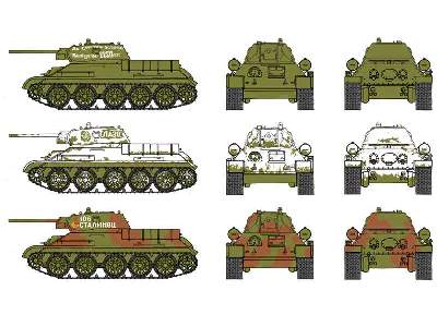 T-34/76 m42 tank - 2 modele do szybkiego złożenia - zdjęcie 4