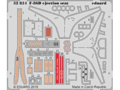 F-86D ejection seat 1/32 - Kitty Hawk - zdjęcie 1