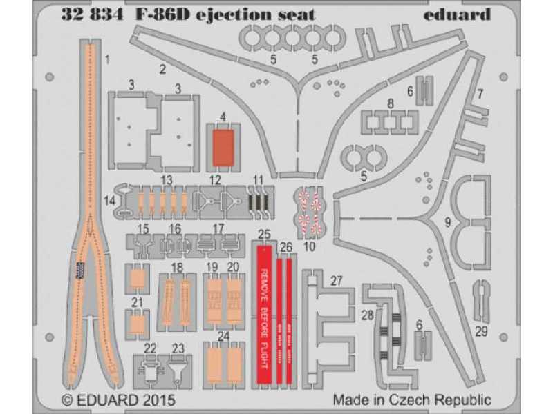 F-86D ejection seat 1/32 - Kitty Hawk - zdjęcie 1 F-86D ejection seat 1/32 - Kitty Hawk - zdjęcie 1