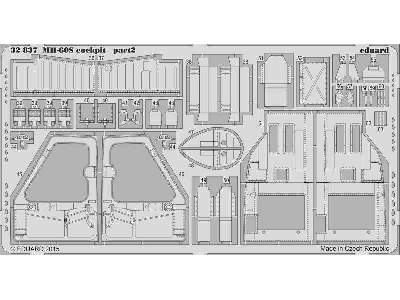 MH-60S cockpit S. A. 1/35 - Academy Minicraft - zdjęcie 2