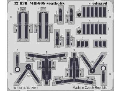 MH-60S seatbelts 1/35 - Academy Minicraft - zdjęcie 1