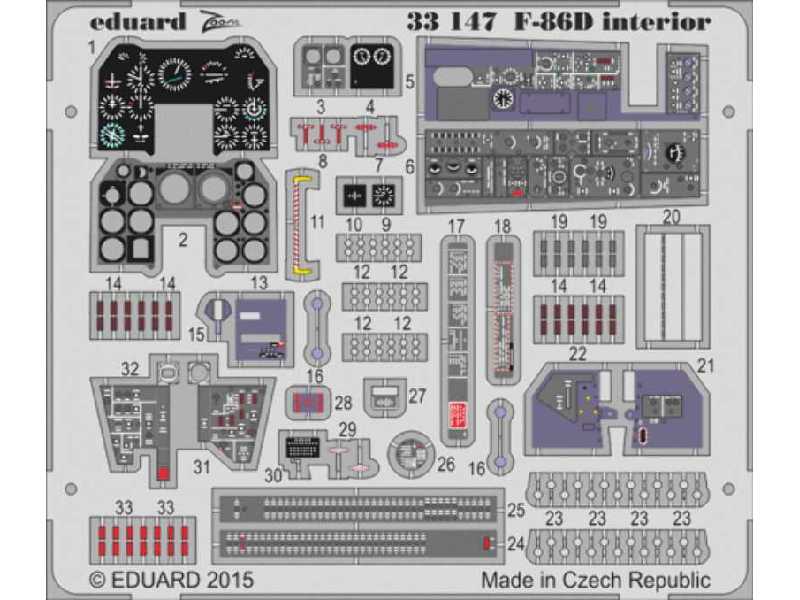 F-86D interior S. A. 1/32 - Kitty Hawk - zdjęcie 1