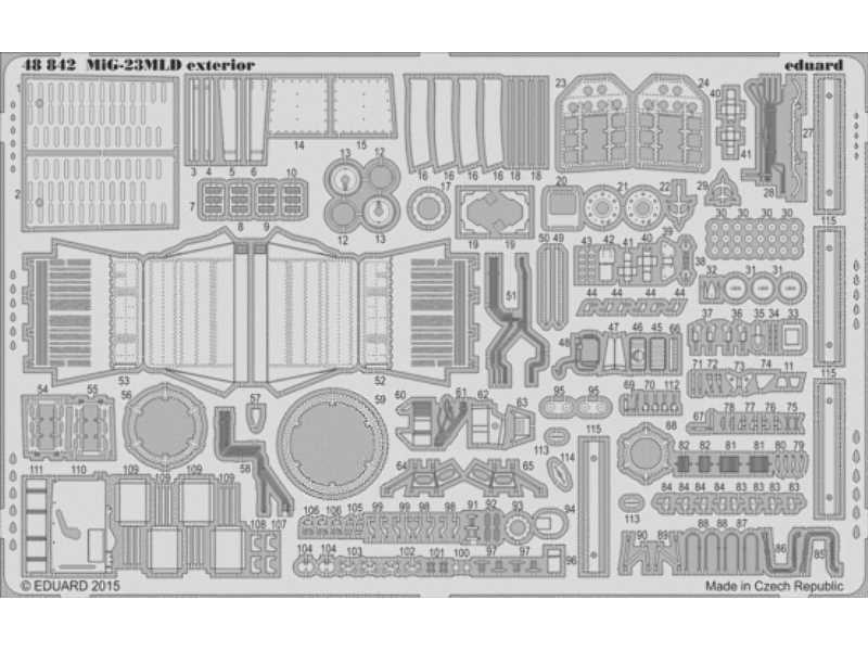 MiG-23MLD exterior 1/48 - Trumpeter - zdjęcie 1