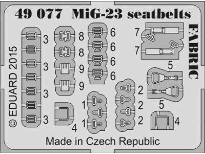 MiG-23 seatbelts FABRIC 1/48 - Trumpeter - zdjęcie 2