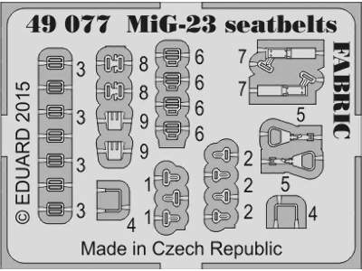 MiG-23 seatbelts FABRIC 1/48 - Trumpeter - zdjęcie 2
