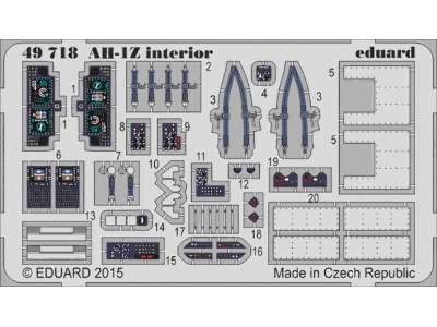 AH-1Z interior S. A. 1/48 - Kitty Hawk - zdjęcie 1