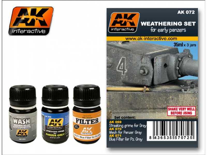 Weathering Set For Early Panzers - zdjęcie 1 Weathering Set For Early Panzers - zdjęcie 1