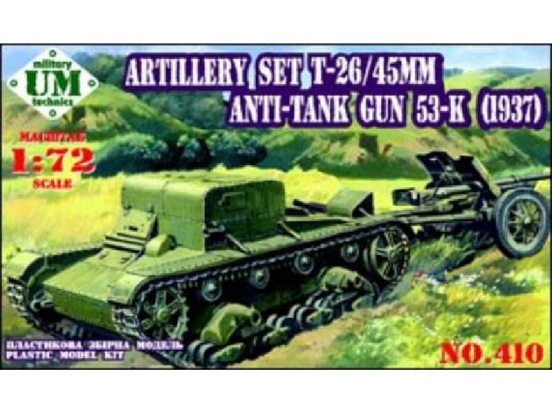 Artillery set T-26 / 45mm antitank gun 53-K(1937) - zdjęcie 1 Artillery set T-26 / 45mm antitank gun 53-K(1937) - zdjęcie 1