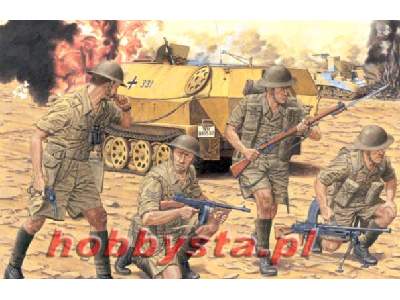 Figurki British 8th Army Infantry EI Alamein 1942  - zdjęcie 1