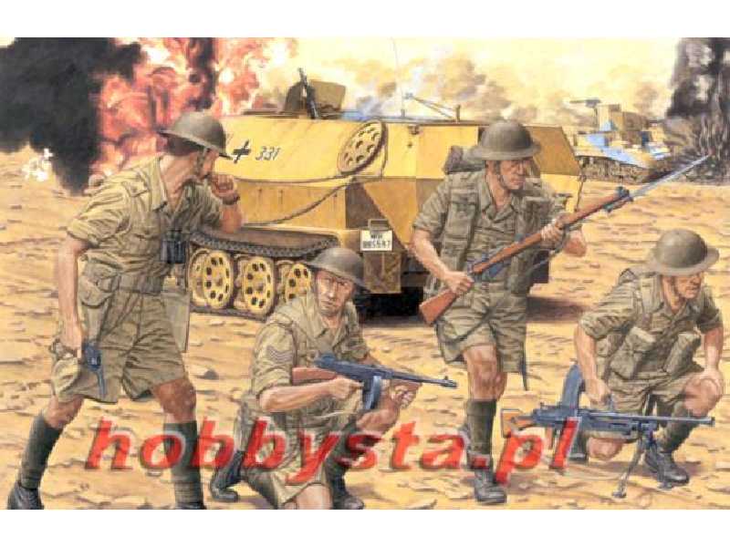 Figurki British 8th Army Infantry EI Alamein 1942  - zdjęcie 1
