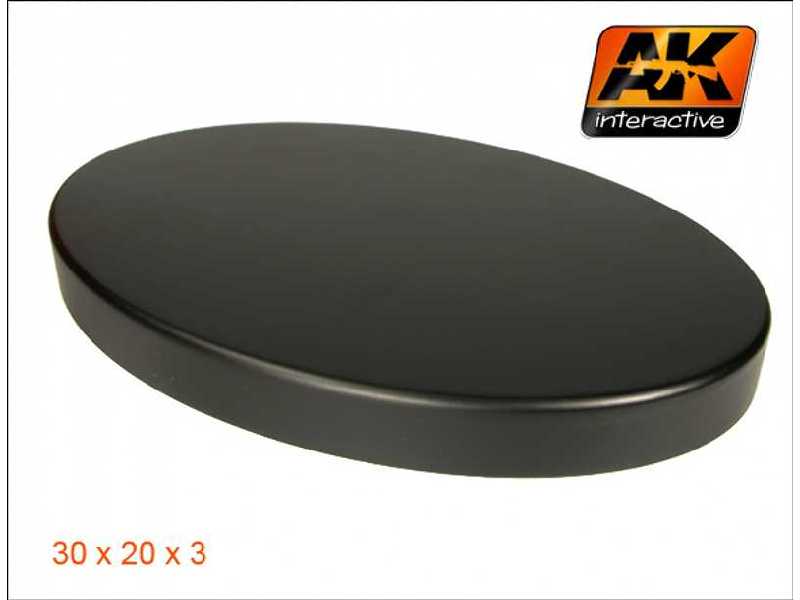 Wooden Oval Base 30x20x3 cm - zdjęcie 1 Wooden Oval Base 30x20x3 cm - zdjęcie 1