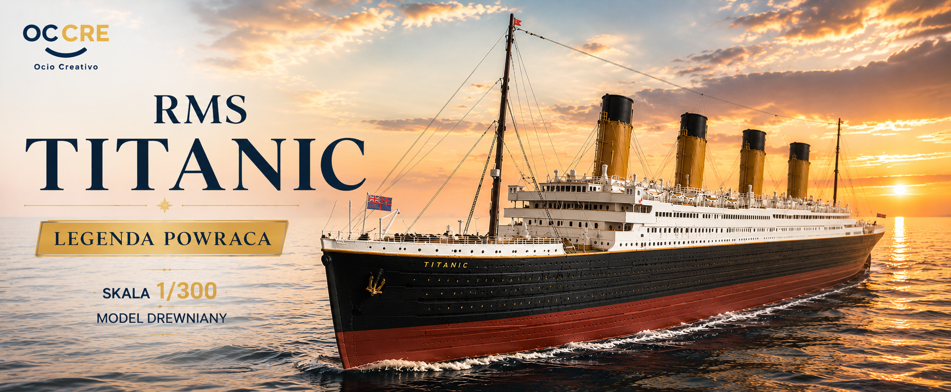Titanic - model drewniany do sklejenia 1/300
