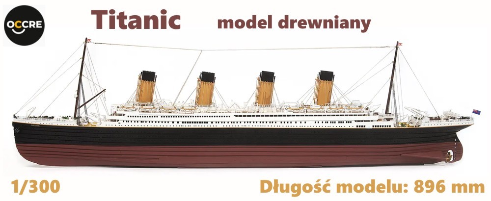 Titanic - model drewniany do sklejenia 1/300